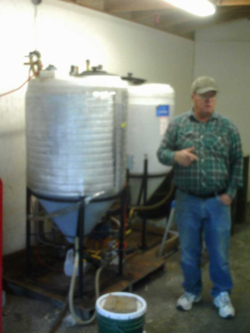 Low Cost bio-diesel fuel is refined from old cooking oils in an on farm micro-refinery.  This plant located on a neighboring ranch will provide enough fuel to power all the equipment at Clover Creek Ranch