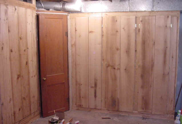 Sustainabilty also means reusing building materials where possible.  These doors are made from reclaimed Hemlock boards from our barn.